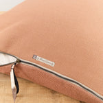 Maison De Vacances Home Pillows 26" X 26" Canvas Formentera Vice Versa Cushion in Argile Argile / 26" X 26"