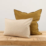 Maison De Vacances Home Pillows 26" X 26" Canvas Formentera Vice Versa Cushion in Bronze Bronze / 26" X 26"