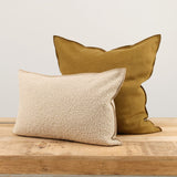 Maison De Vacances Home Pillows 26" X 26" Canvas Formentera Vice Versa Cushion in Bronze Bronze / 26" X 26"