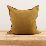 Maison De Vacances Home Pillows 26" X 26" Canvas Formentera Vice Versa Cushion in Bronze Bronze / 26" X 26"