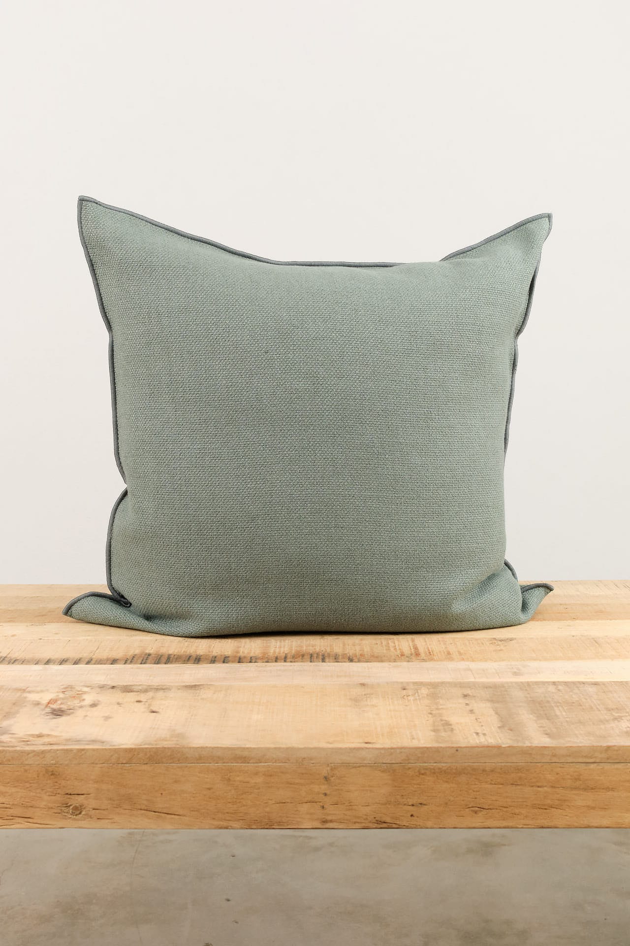 Maison De Vacances Home Pillows 26" X 26" Canvas Formentera Vice Versa Cushion in Canard Canard / 26" X 26"