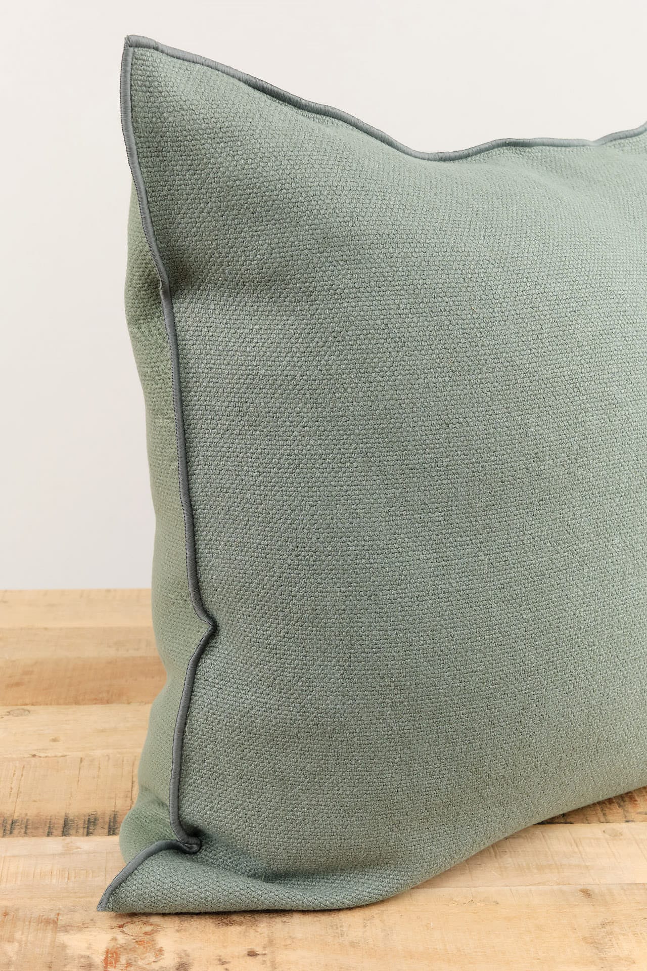 Maison De Vacances Home Pillows 26" X 26" Canvas Formentera Vice Versa Cushion in Canard Canard / 26" X 26"