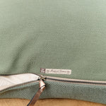 Maison De Vacances Home Pillows 26" X 26" Canvas Formentera Vice Versa Cushion in Canard Canard / 26" X 26"