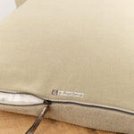Maison De Vacances Home Pillows 26" X 26" Canvas Formentera Vice Versa Cushion in Ecorce Ecorce / 26" X 26"