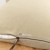 Maison De Vacances Home Pillows 26" X 26" Canvas Formentera Vice Versa Cushion in Ecorce Ecorce / 26" X 26"