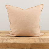 Maison De Vacances Home Pillows 26" X 26" Canvas Formentera Vice Versa Cushion in Nude Nude / 26" X 26"