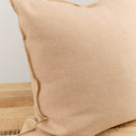 Maison De Vacances Home Pillows 26" X 26" Canvas Formentera Vice Versa Cushion in Nude Nude / 26" X 26"