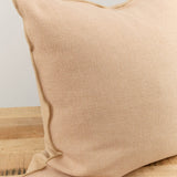 Maison De Vacances Home Pillows 26" X 26" Canvas Formentera Vice Versa Cushion in Nude Nude / 26" X 26"