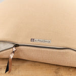 Maison De Vacances Home Pillows 26" X 26" Canvas Formentera Vice Versa Cushion in Nude Nude / 26" X 26"