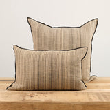 Maison De Vacances Home Pillows 26" X 26" Byzance Canvas Rustique Cushion Naturel/Noir / 26" X 26"