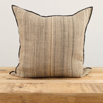 Maison De Vacances Home Pillows 26" X 26" Byzance Canvas Rustique Cushion Naturel/Noir / 26" X 26"