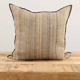 Maison De Vacances Home Pillows 26" X 26" Byzance Canvas Rustique Cushion Naturel/Noir / 26" X 26"
