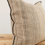 Maison De Vacances Home Pillows 26" X 26" Byzance Canvas Rustique Cushion Naturel/Noir / 26" X 26"