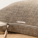 Maison De Vacances Home Pillows 26" X 26" Chinee Canvas Rustique Cushion Naturel/Noir / 26" X 26"