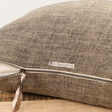Maison De Vacances Home Pillows 26" X 26" Chinee Canvas Rustique Cushion Naturel/Noir / 26" X 26"
