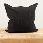 Maison De Vacances Home Pillows 26" X 26" Canvas Wooly Cushion in Charbon Charbon / 26" X 26"