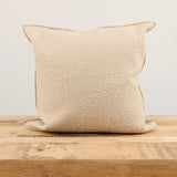 Maison De Vacances Home Pillows 26" X 26" Canvas Wooly Cushion in Naturel Naturel / 26" X 26"