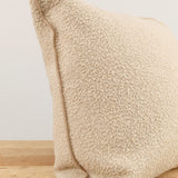 Maison De Vacances Home Pillows 26" X 26" Canvas Wooly Cushion in Naturel Naturel / 26" X 26"