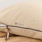 Maison De Vacances Home Pillows 26" X 26" Canvas Wooly Cushion in Naturel Naturel / 26" X 26"