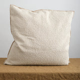 Maison de Vacances 26 x 26 Canvas Wooly Pillow in Naturel 