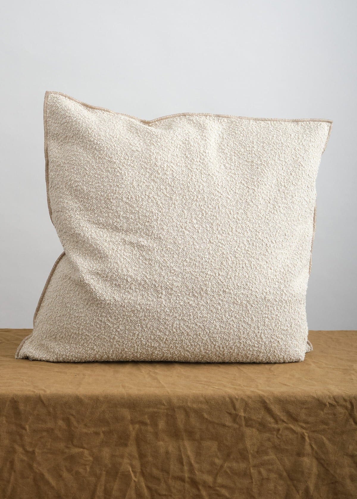 Maison De Vacances Home Pillows 26" x 26" Canvas Wooly in Naturel Naturel / 26" X 26"