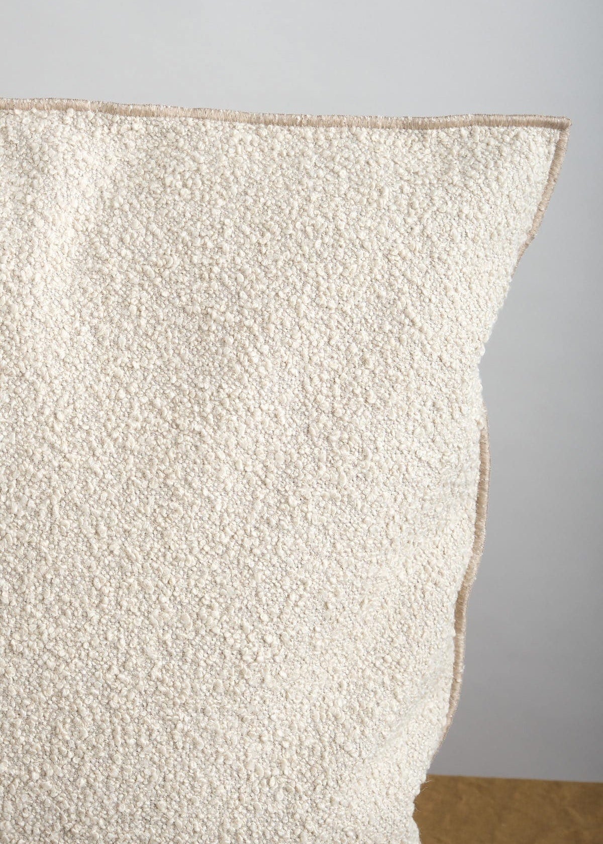 Maison De Vacances Home Pillows 26" x 26" Canvas Wooly in Naturel Naturel / 26" X 26"