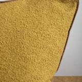 Wooly canvas pillow 26 x 26 in Ocre 