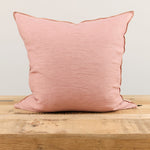 Maison De Vacances Home Pillows 26" X 26" Crumpled Washed Linen Vice Versa Cushion in Bois de Rose Bois de Rose/Givre / 26" X 26"