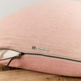 Maison De Vacances Home Pillows 26" X 26" Crumpled Washed Linen Vice Versa Cushion in Bois de Rose Bois de Rose/Givre / 26" X 26"