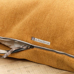 Maison De Vacances Home Pillows 26" X 26" Tufted Canvas Upcycled Cushion in Rusty Rusty / 26" X 26"