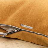 Maison De Vacances Home Pillows 26" X 26" Tufted Canvas Upcycled Cushion in Rusty Rusty / 26" X 26"