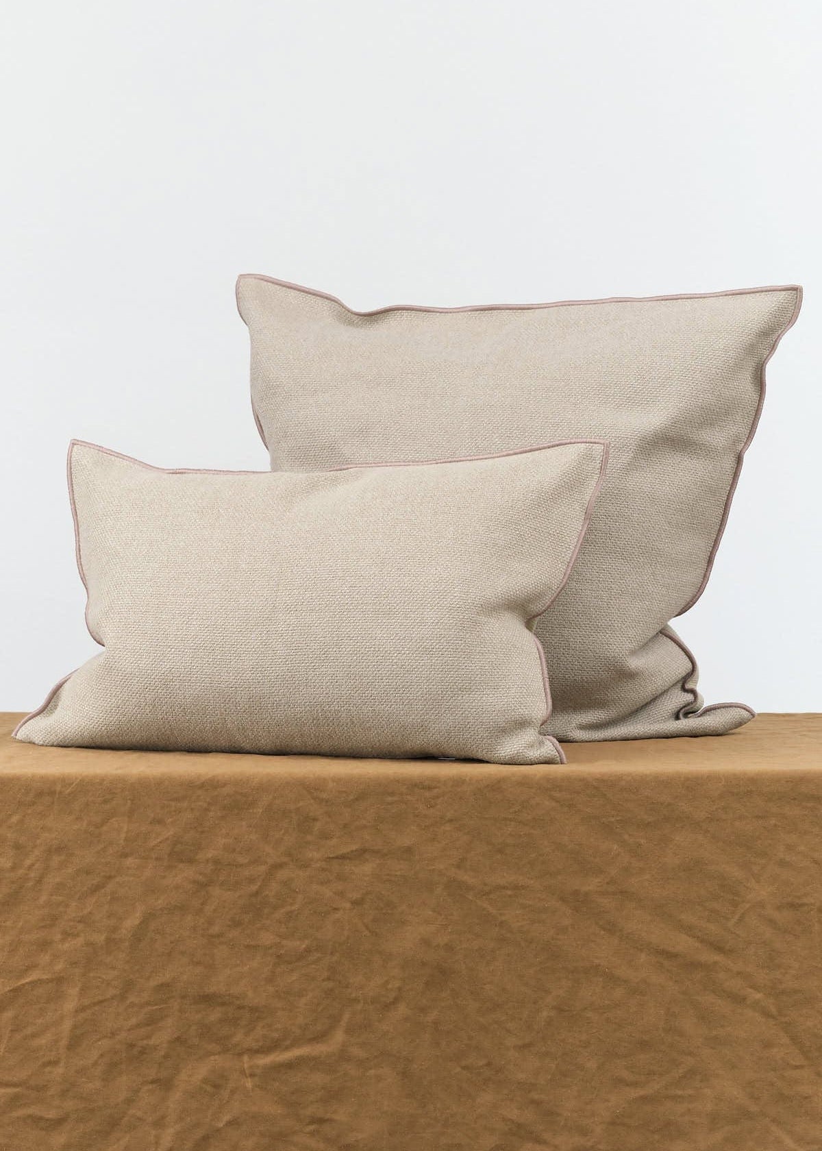 Maison De Vacances Home Pillows 26" X 26" Vice Versa Cushion in Ecorce Ecorce / 26" X 26"