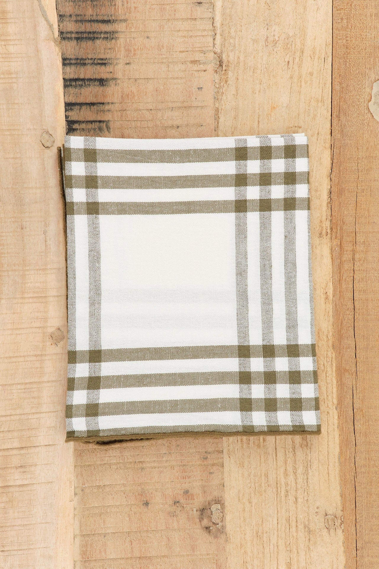 Maison De Vacances Home Kitchen Towels Canvas Mimi Country Kitchen Towel Kaki/Bourdon / 17" X 30"