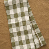 Maison De Vacances Home Kitchen Towels Canvas Vintage Vichy Kitchen Towel Noisette / 17" X 30"