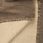 Bronze and Natural Vice Versa Fringed Throw Blanket