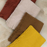 Maison De Vacances Home Throws Washed Virgin Wool Vice Versa Fringed Throw in Curry Curry / 98" L X 65" W