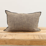 Maison De Vacances Home Pillows 16" X 24" Chinee Canvas Rustique Cushion Naturel/Noir / 16" X 24"