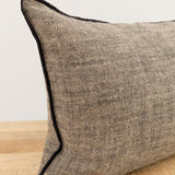 Maison De Vacances Home Pillows 16" X 24" Chinee Canvas Rustique Cushion Naturel/Noir / 16" X 24"