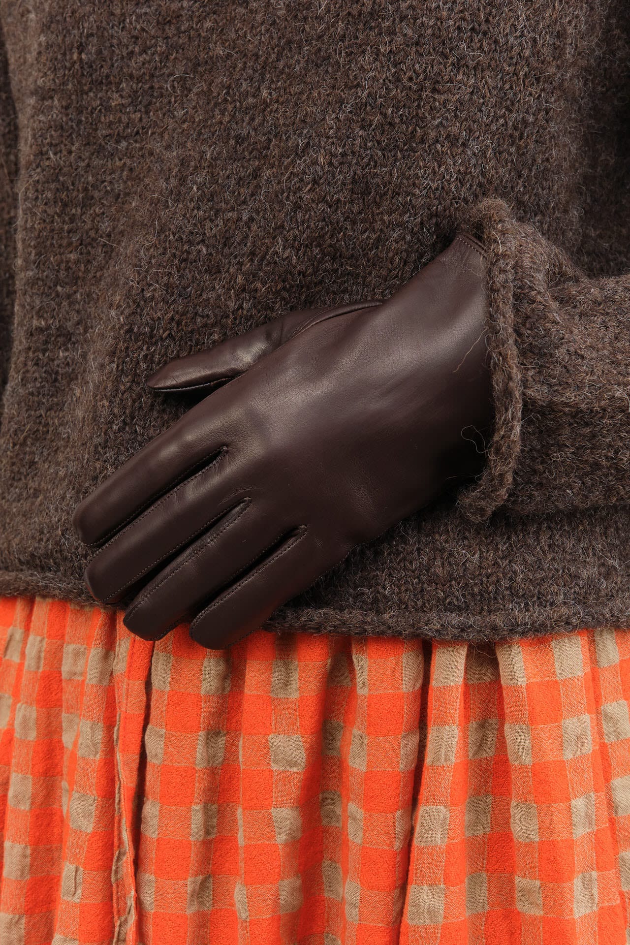 Maison Fabre Accessories Gloves Bachaumont Rabbit-Lined Gloves in London Tan