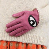 Maison Fabre Accessories Gloves Clin Cashmere-Lined Gloves in Sea Pink