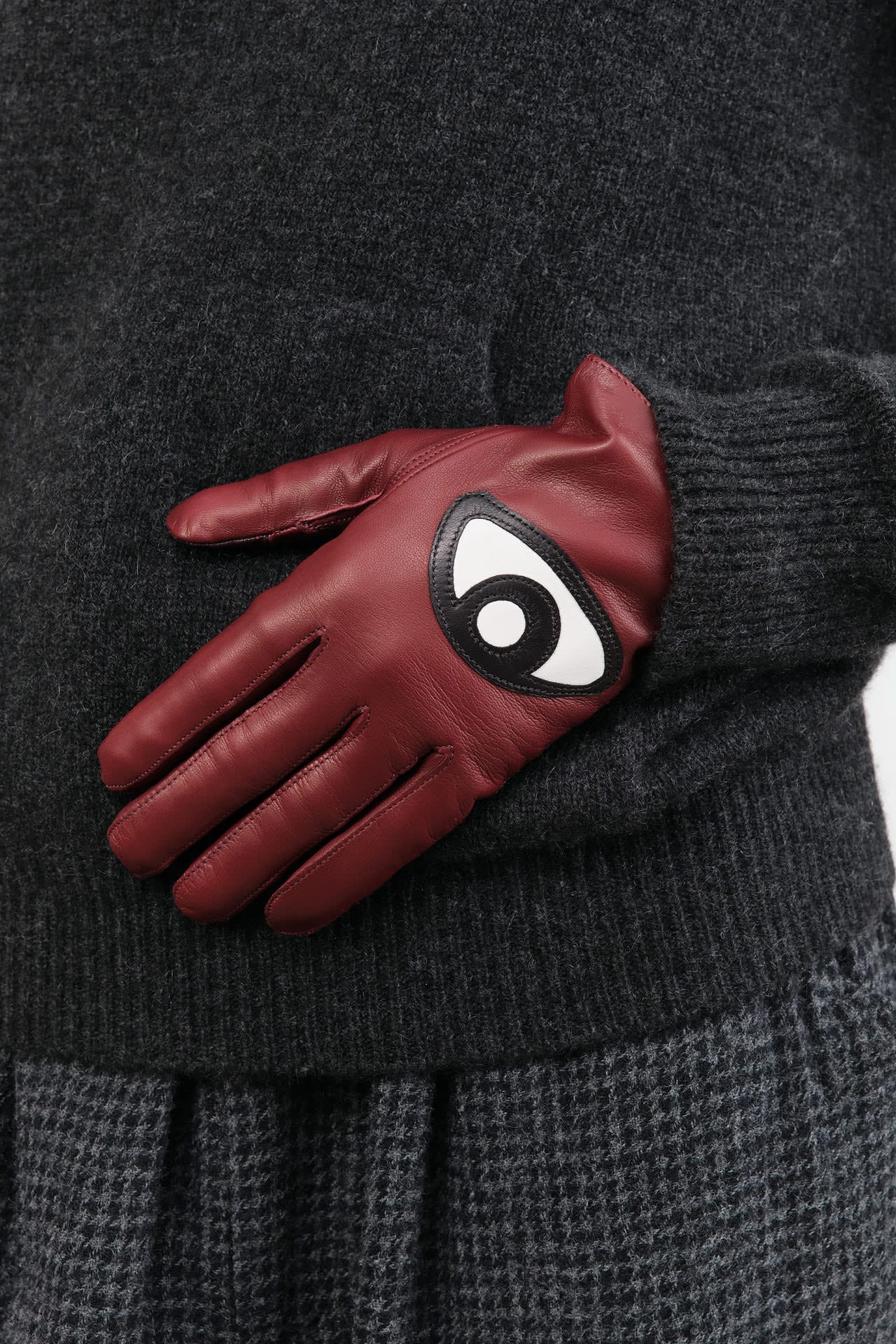 Maison Fabre Accessories Gloves Clin Cashmere-Lined Gloves in Vino
