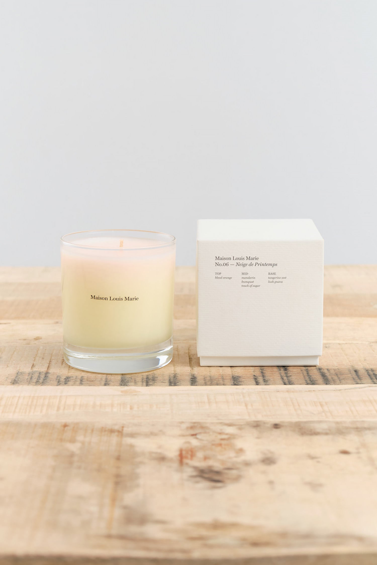 No. 6 Neige de Printemps Candle by Maison Louis Marie