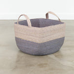 Makaua Acero Blue Revistero Basket with Handles