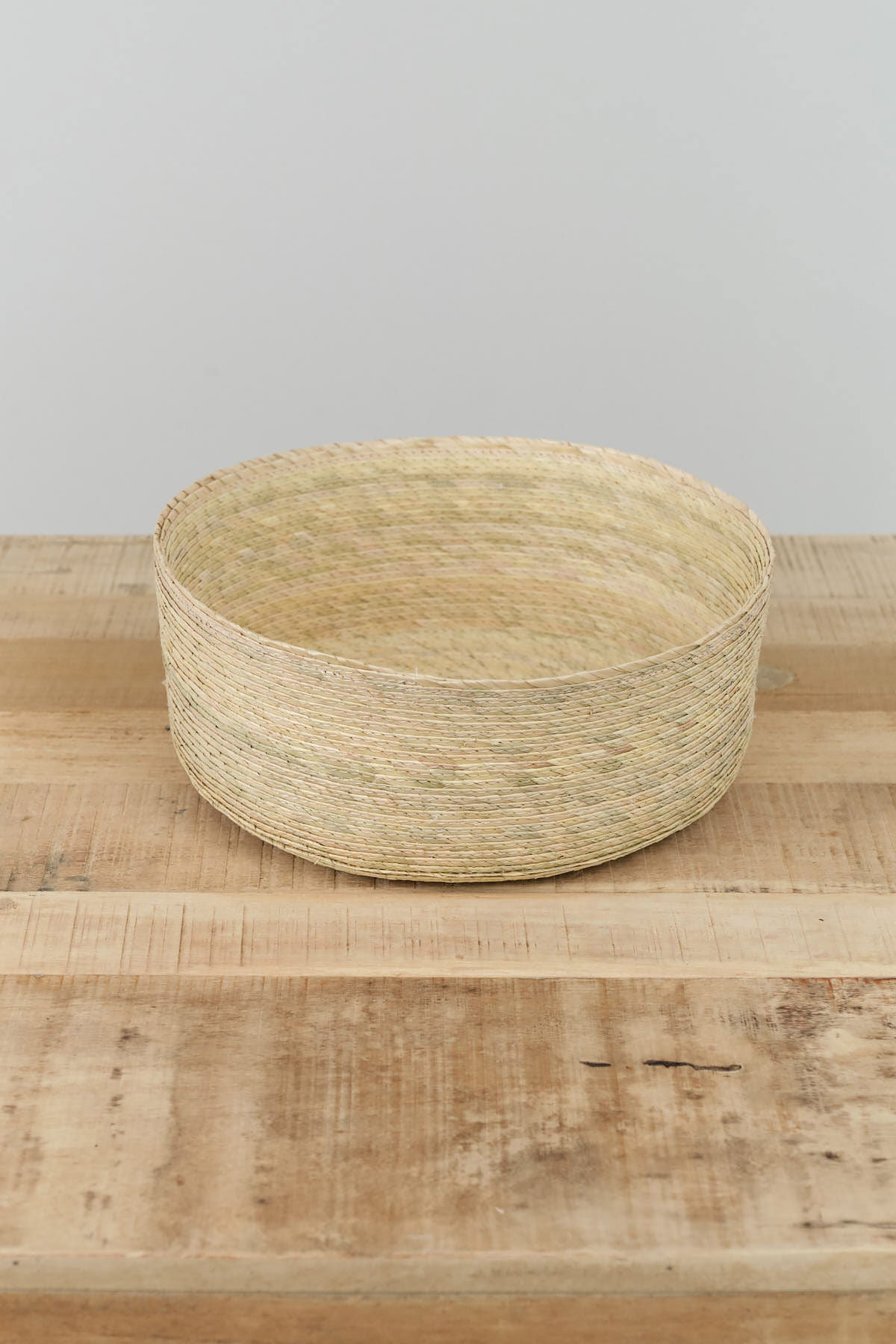 Round Basket by Makaua in Natural