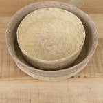 Natural Round Basket by Makaua 