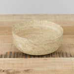 Makaua Round Open Basket in Plain Tan Natural