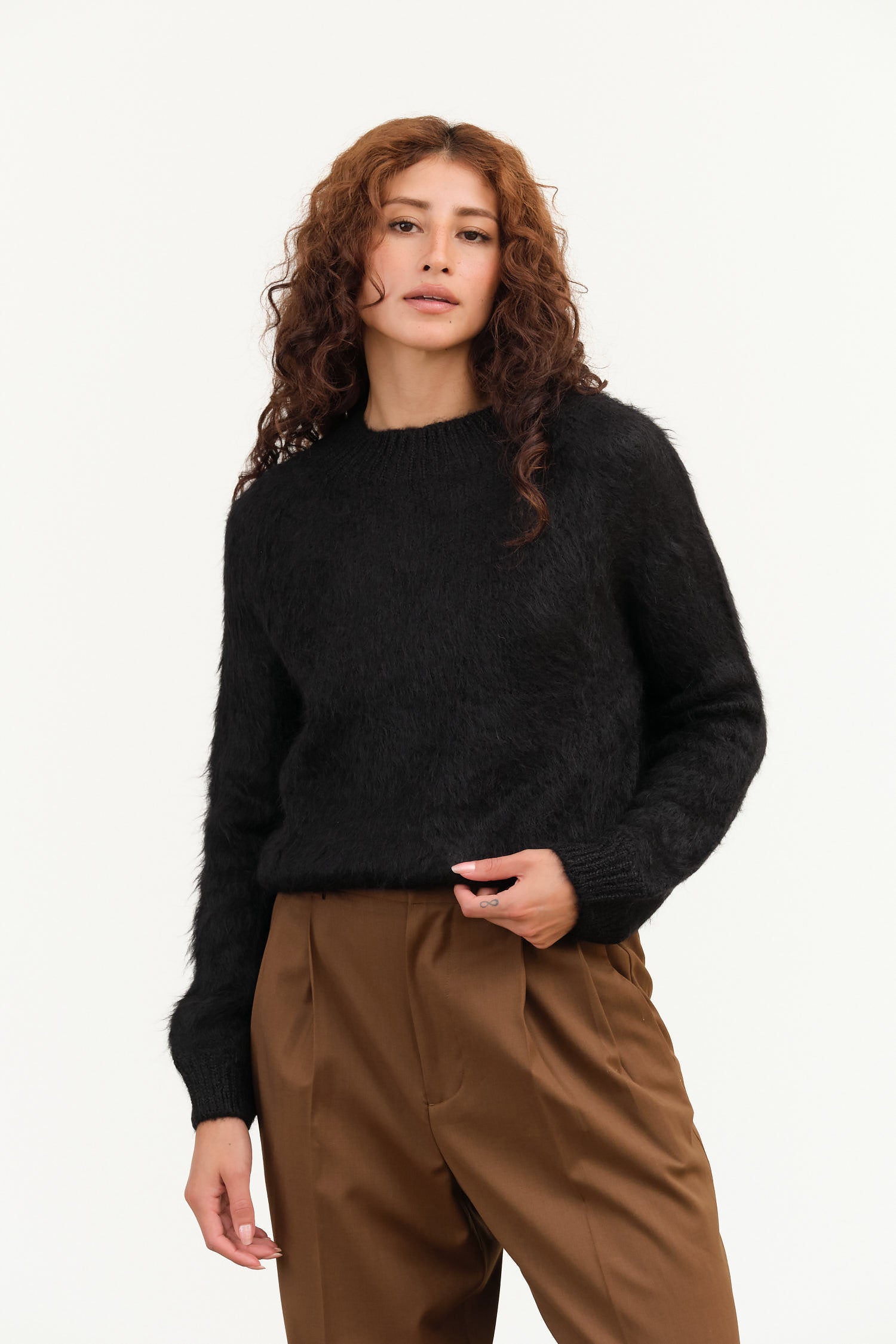 Maria Stanley Ryan Pullover Sweater in Noir 