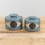 Matthew Ward Studio Art Ceramics Large Felix Jar in Blue Blue