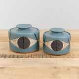 Matthew Ward Studio Art Ceramics Large Felix Jar in Blue Blue