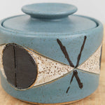 Matthew Ward Studio Art Ceramics Large Felix Jar in Blue Blue